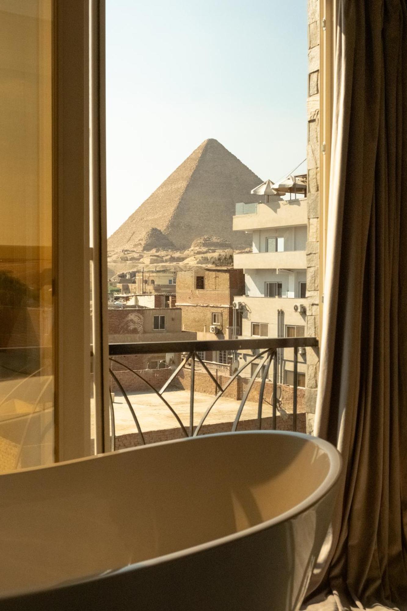 Jimmy Pyramids Hotel Kafret el-Gabal Zewnętrze zdjęcie